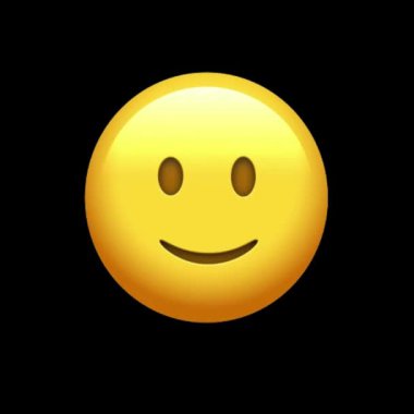 Sarı gradyan ile gülümse.