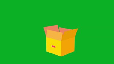 Yeşil arka planda kalp şeklinde kağıt alışveriş torbaları. 3d oluşturma.