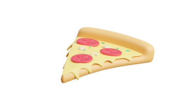 Peynirli, domatesli ve fesleğenli pizza.