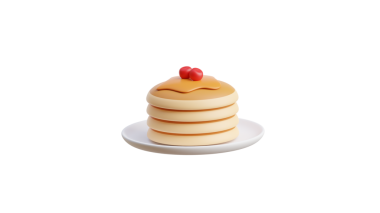 Lezzetli ve lezzetli kreplerin gerçekçi vektör çizimi.