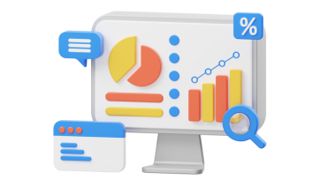 iş analizi simgesi, 3d illüstrasyonun izometrik biçimi