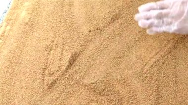 Dokulu hamur yüzeyde yayılıyor, tarçın rulo yapma sürecinde karmaşık adımlar yakalıyor, pürüzsüz yuvarlanma ve hatta mükemmel pişirme sonuçları için doku üzerine odaklanıyor.