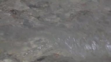 Kumsalda bir deniz dalgası
