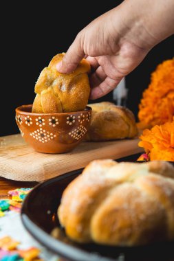 Ölülerin ekmeğinin Meksika 'daki şenliklerde çekilmiş fotoğrafları.