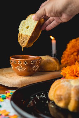Ölülerin ekmeğinin Meksika 'daki şenliklerde çekilmiş fotoğrafları.