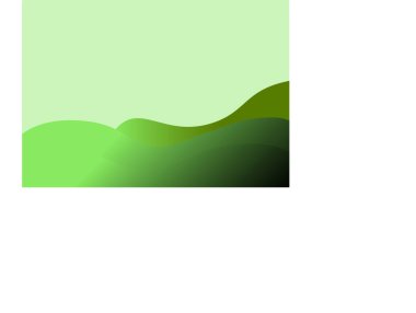 Grafik tasarımı için doğal eğrileri olan soyut yeşil arkaplan.