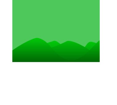 Doğal orman sunum grafik tasarımı için dağ manzarası yeşil arkaplan kavramı