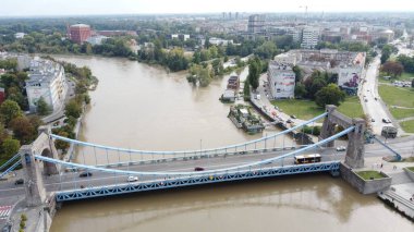 Wroclaw, pek çok Grunwaldzki. Powodz we Wroclawiu we wrzeniu 2024 roku