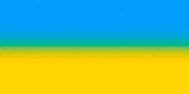 National flag of Ukraine, color gradient background with noise. Abstract pastel holographic blurred grainy gradient banner background texture