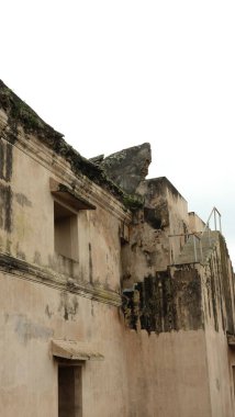 Yogyakarta, Indonesia - April 14, 2017. Old or Historic building at Taman Sari. Taman Sari is the site of a former royal garden of the Sultanate of Yogyakarta clipart