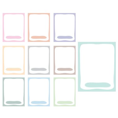 Dalgalı kenar çerçeve. Dalgalı desenli karalama kenarı. Moda grafik şablonu. Şirin eğri çerçeve kutusu. Geometrik soyut arkaplan. El çizimi vektör çizimi beyaz arkaplanda izole edildi.