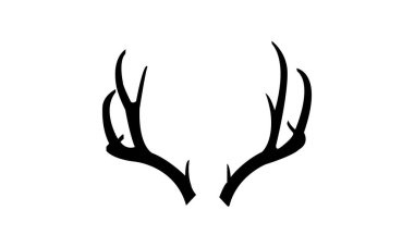 Reindeer Antlers  Nature-Inspired Silhouette Art clipart