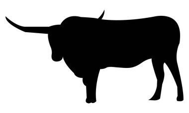 Texas Longhorn Texas Siluet Sanatını Boynuzladı