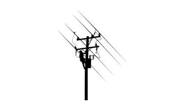 Çizgi Adam Silueti - Elektrikçi, Elektrik Hattı İşçisi Anında İndirme