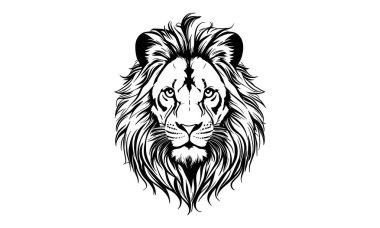 Aslan başlı - Aslan yüzlü siluet, özet