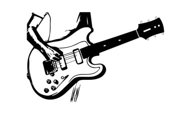 Guitar Silhouette Files Instant Download | Guitar Cut Files | Guitar Vector Files | Acoustic Guitar Vector | Guitar Clip Art | CnC clipart