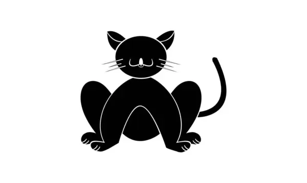 Sevimli, el çizimi, sevimli kedi resmi. 