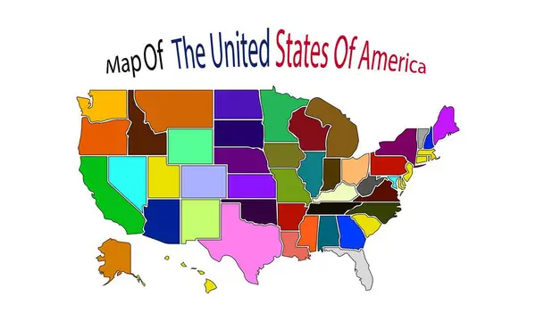 stock vector United States Map, All 50 States Outline USA Map, usa map outline, america map design, commercial Digital Instant Download for Cricut or Silhouette