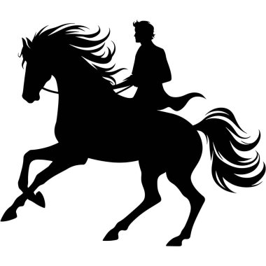 At binicisi silueti, Dressage silueti - Binicilik silueti, At ve Sürücü