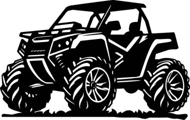 ATV quad wheeler - ATV quad bike, motocross silhouette, design, art, illustration clipart