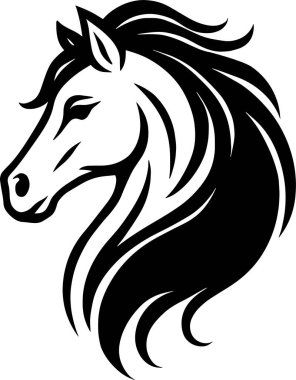 Bir Beygir Başının Silüeti, Stalian Horse Spirit tasarımı.