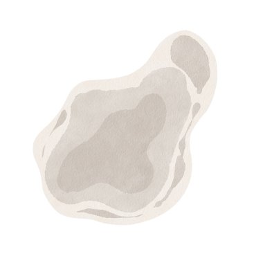 Suluboya lekesi. Bej rengi taş. Sıvı birikintisi. Farklı tarih öncesi dönemlere ait zaman katmanları olan fosil. Suluboya çizimi. Arka plan, el çizimi. Yüksek kaliteli illüstrasyon