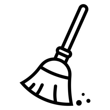 Süpürge temizleme basit vektör simgesi, işaret, sembol. İllüstrasyon logo şablonu modaya uygun. Taşınabilir konsept ve web tasarımı için.