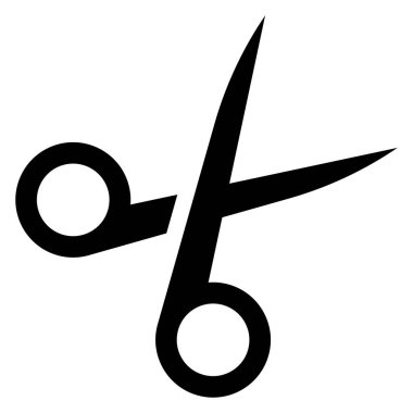 Düzenlenebilir vektör makasları simgeyi keser. Büyük bir ikon ailenin parçası. Web ve uygulama arayüzleri, sunumlar, bilgi grafikleri vs. için mükemmel