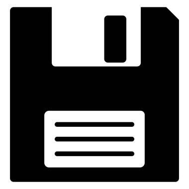 Disket diski ya da düz simgeyi uygulamalar ve web siteleri için kaydet. Vektör illüstrasyonu