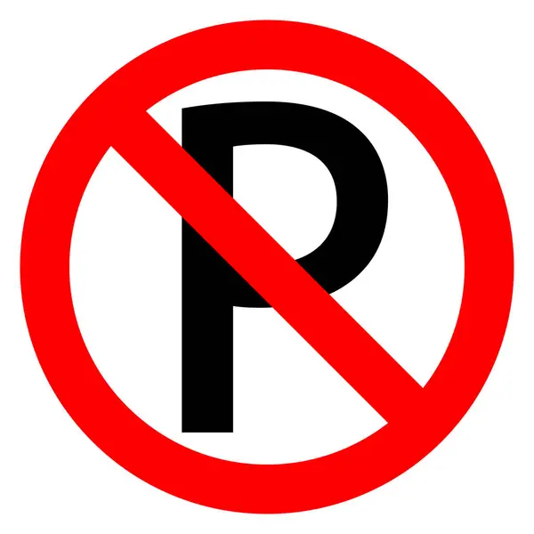 Park vektör simgesi yok. Trafik park yasaklı yuvarlak tabela.