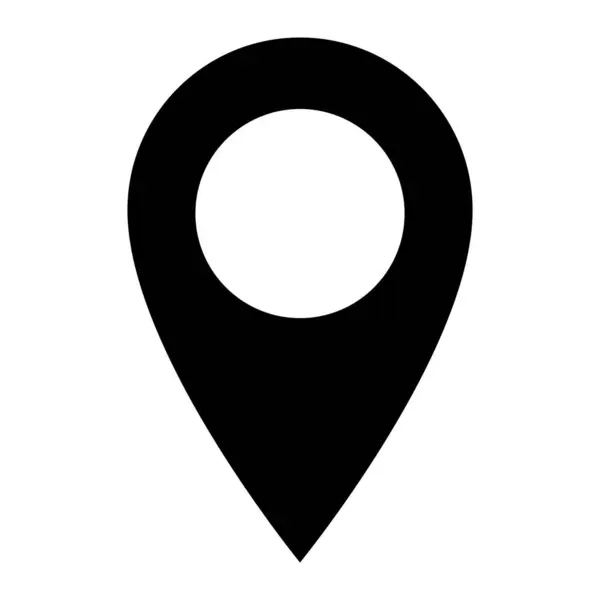 Konum simgesi. Harita yeri işaretleyici işaretleyici. GPS uygulama kodu. Yönlendirme Rehberi Sembolü. Navigasyon işareti. Siyah vektör simgesi.