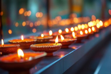 Canlı Diwali Dekorasyonlarının Kapanışı. Yapay Zeka ile oluşturuldu