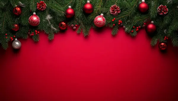 Neşeli bir şenlik arkaplanı Mutlu Noeller ve mutlu yıllar diliyor, bayram kutlamaları için mükemmel. Yapay Zeka ile oluşturuldu