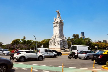 Buenos Aires, Arjantin - 27 Kasım 2024: İspanyollar Anıtı