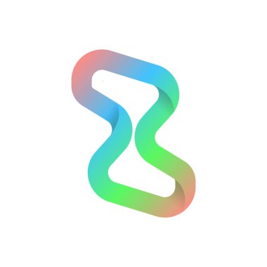 z soyut gradyan harf logosu