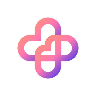 Kalp gradyan logo tasarımı