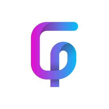 G gradyan harf logosu