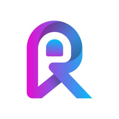 R soyut logo tasarımı