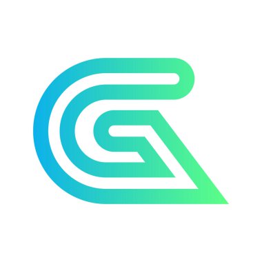 G soyut gradyan harf logosu