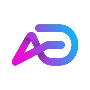 AD gradyan logo tasarımı