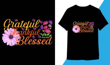 Minnettar Kutsanmış Şükran Günü Tişörtü Tasarımı