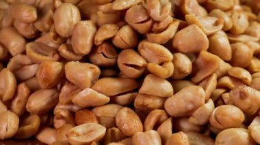 Kızarmış fıstık kabuğunun yakın plan ayrıntıları. Reklam ya da terfi için mükemmel. Yatay çekim