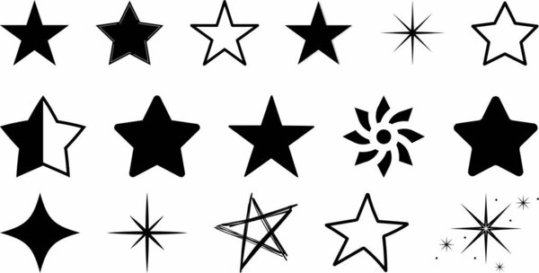 Star vector collection vector design