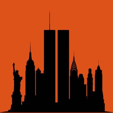 skyline arkaplan vektörü tasarımı