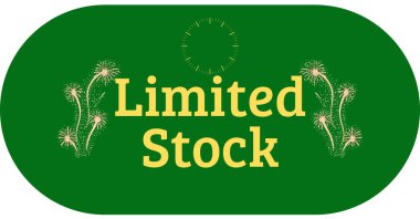 Sınırlı Stok vektör pankartı tasarımı