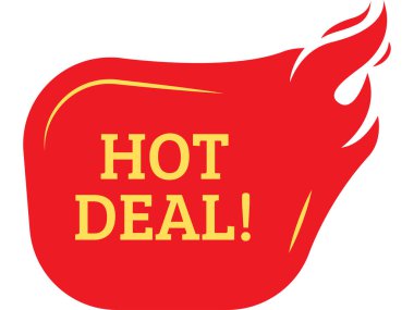 Hot Deal iş tanıtım vektör tasarımı