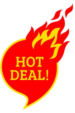 Hot Deal iş tanıtım vektör tasarımı