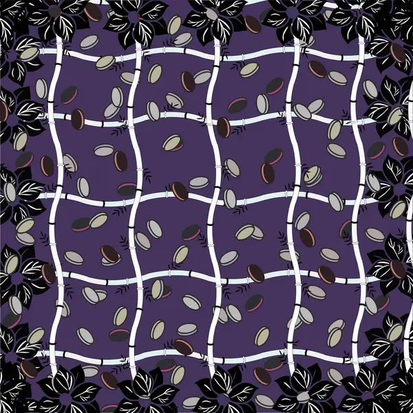 Soyut geometrik şekilli kusursuz desen