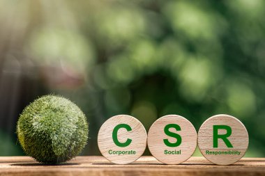 Kristal küre CSR ikonu, kurumsal sosyal sorumluluk ve sosyal aktivite konseptiyle yosun sürüyor.