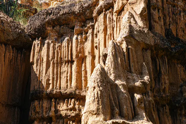 Pha Chor Mae Wang Ulusal Parkı 'nın harikulade manzarası toprak levhaların yükselmesi ve aynı zamanda rüzgar ve yağmurun erozyonundan kaynaklanan doğal bir olaydır (Resimlerde gürültü ve film tahılları var)